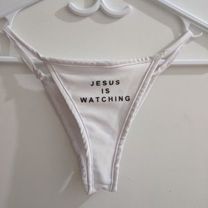 🎁 “Jesus is Watching” thong never worn